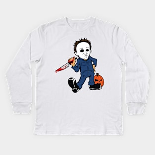 Retro Halloween Kids Long Sleeve T-Shirt